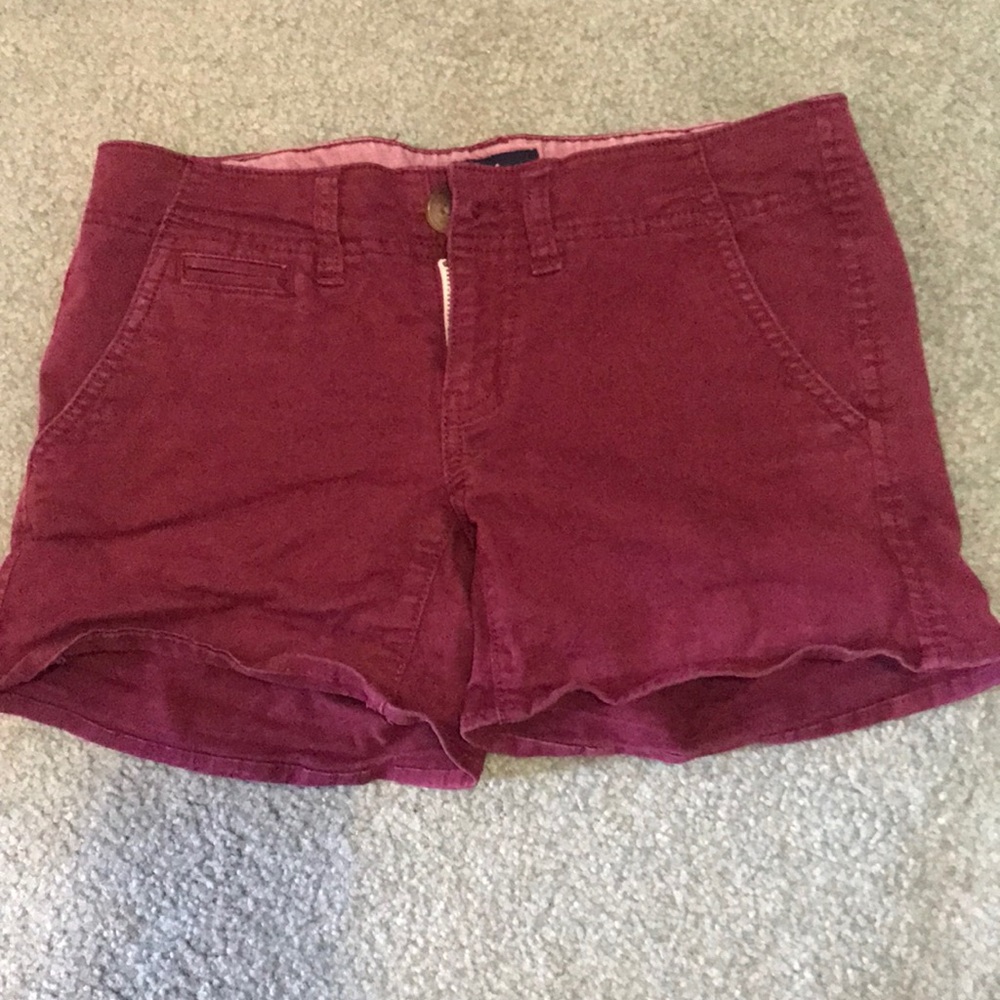 Burgundy AE shorts